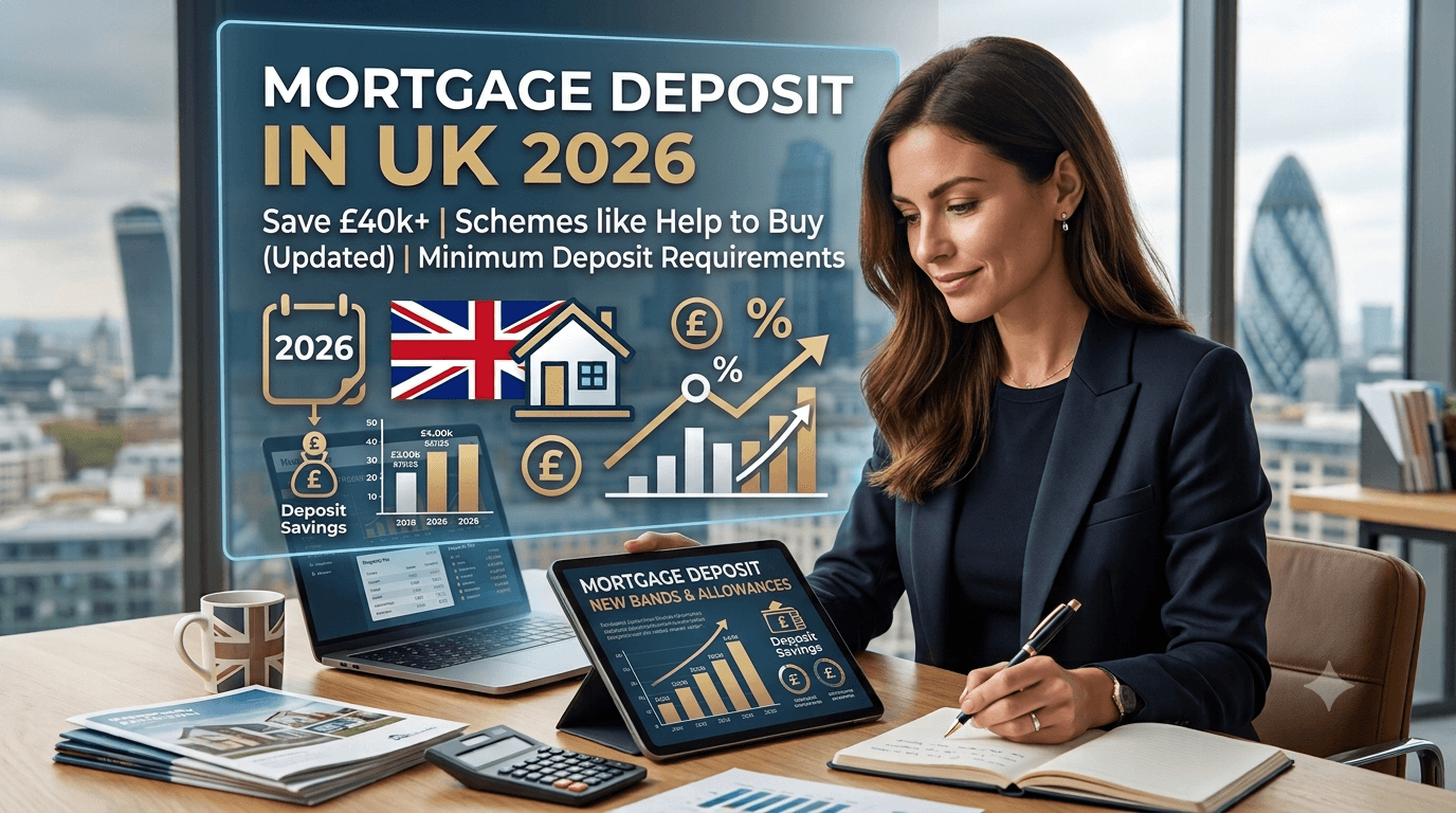 First-time buyer saving for UK mortgage deposit in 2026