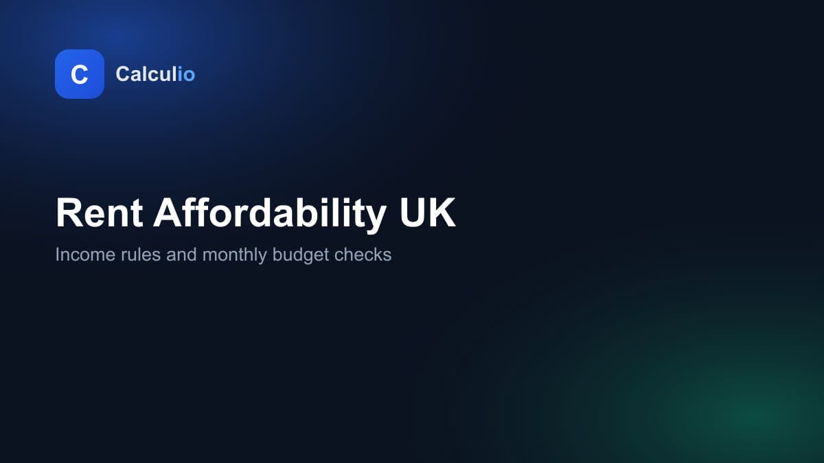 UK rent affordability guide with monthly rent and income figures